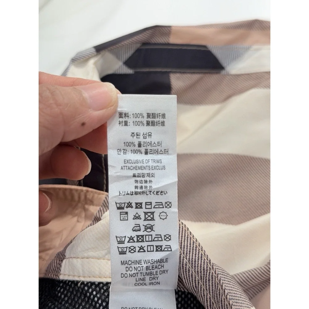 Burberry Men's Nova Check Swim Shorts Board Shorts Drawstring Size M